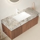 preview thumbnail 6 of 17, GDFStudio - Muri Modern 48" Floating Bathroom Vanity with Basin, Sintered Stone Countertop, Drawer & Double Doors, NO Faucet