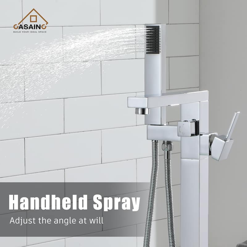 CASAINC Freestanding Single Handle Bathtub Faucet with CUPC Certification