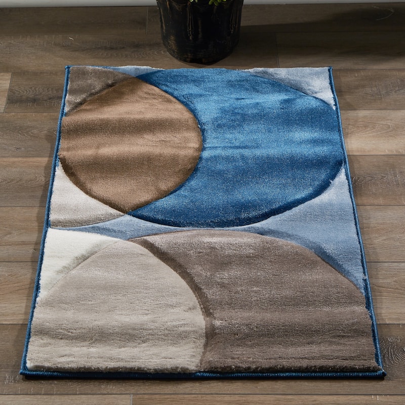 Rhodes Collection Abstract Circle Area Rug