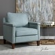 preview thumbnail 7 of 5, Uttermost Charlotta 31 Inch Wide Wood Frame Accent Chair with Nailhead