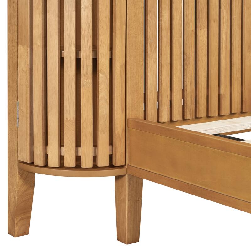 Christopher Knight Home - Theodosia Solid Wood Bedframe with Headboard
