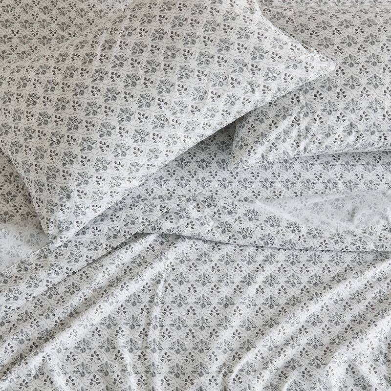 Patina Vie Maison Brushed Microfiber Floral Bloom Sheet Set