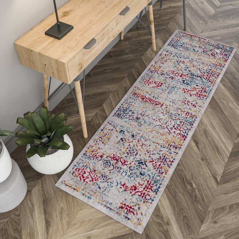 Gematria Bohemian & Eclectic Oriental Indoor Area Rug