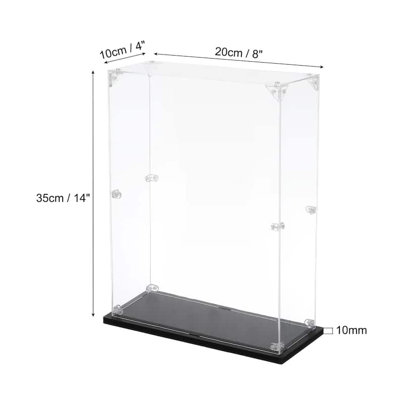 Acrylic Display Case, for Displaying Collectibles, Dolls, Model Car - 4"x8"x14"