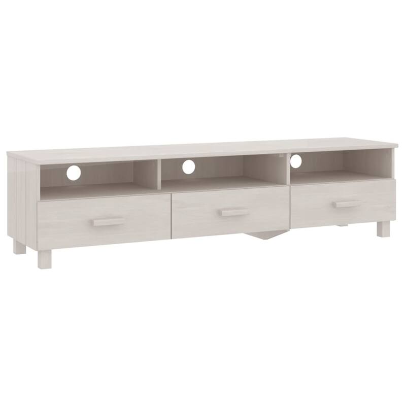 vidaXL TV Stand TV Console Sideboard TV Unit Cupboard HAMAR Solid Wood Pine - 62.2" x 15.7" x 15.7"