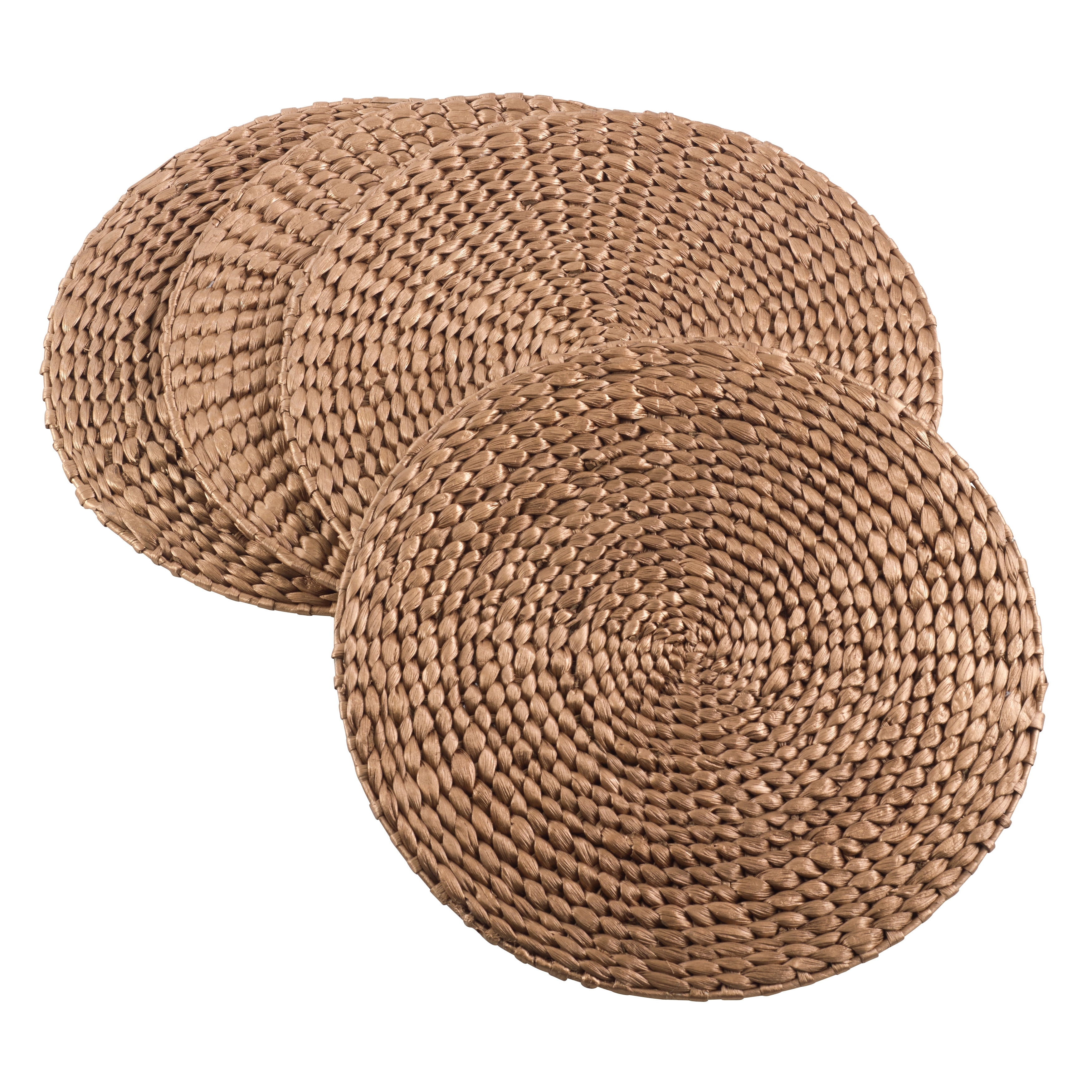 Water Hyacinth Placemats With Woven Design (Set of 4)