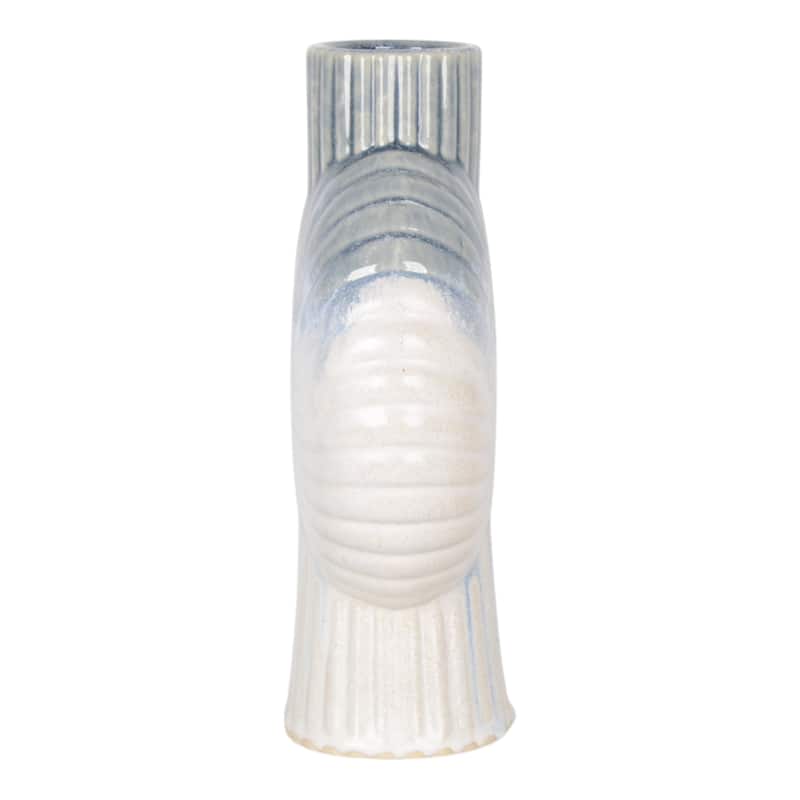 Ceramic Decorative Vase Gradient Glaze Capri Style Shell Design