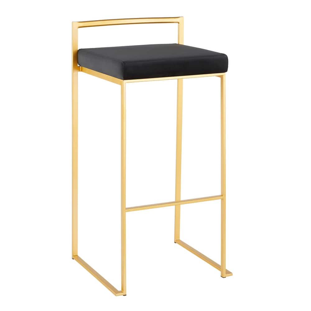Silver Orchid Forrest Gold Stackable Fully Welded Bar Stool (Set of 3)