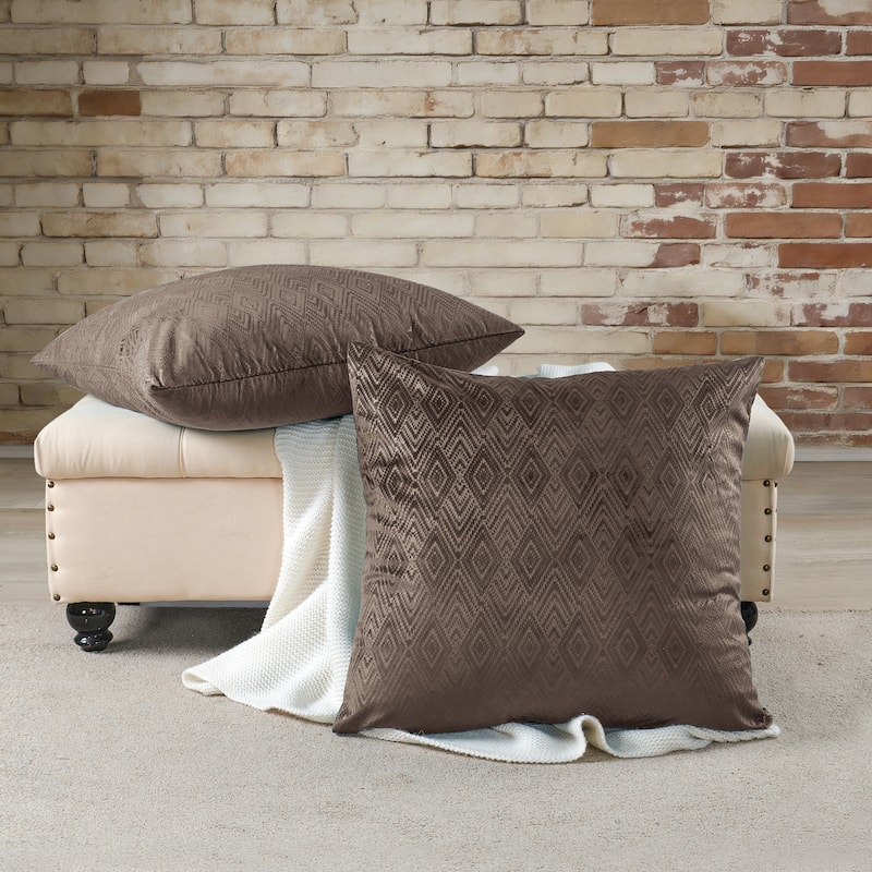 Tonopah Ikat Velvet Throw Pillow Cover Set, NO INSERT