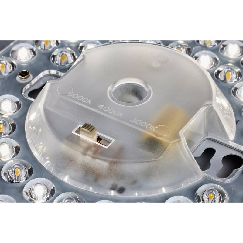 15 inch CCT Selectable Fabric Drum LED Decor Flush Mount Fixture Beige Fabric Shade Acrylic Diffuser - Beige Fabric