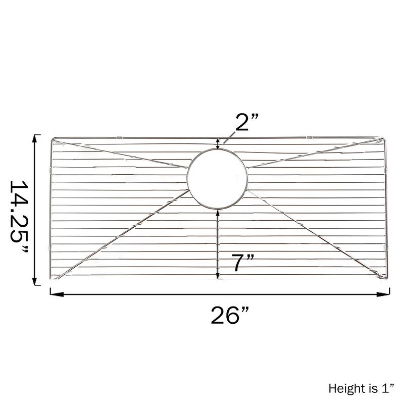 Highpoint Collection Sink Grid for Model HP-UMFC30 - 26" x 14.25" x 1"