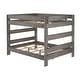 preview thumbnail 7 of 20, Farmhouse 3 Piece Set Queen over Queen Bunk Bed with Mattresses