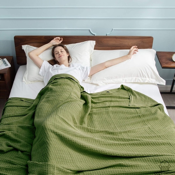 Coraline Layered Gauze Blanket in Dusty Terra Cotta with