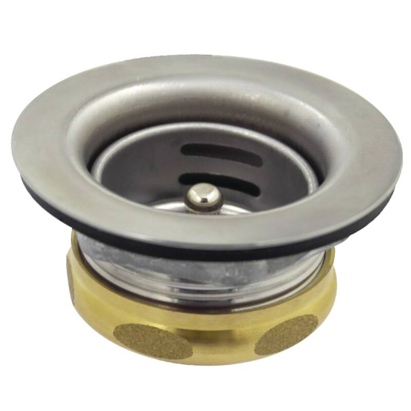 Kingston Brass Tacoma Stainless Steel Bar Sink Duo Basket Strainer - Brushed Nickel