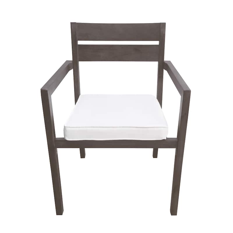 Acacia Wood Outdoor Table and Chairs Set for Patio (Set of 7)