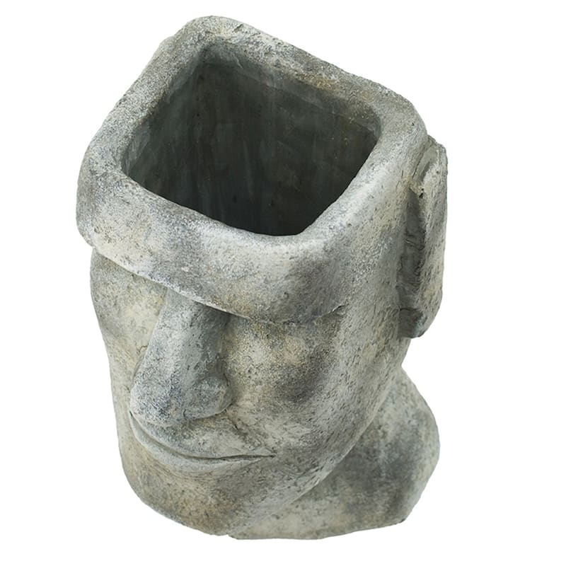 GDFStudio Easter Island Cement Small Planter