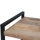 preview thumbnail 7 of 10, WYNDENHALL Lawson SOLID MANGO WOOD 60 inch Wide Modern Industrial TV Media Stand in Natural For TVs up to 65 inches