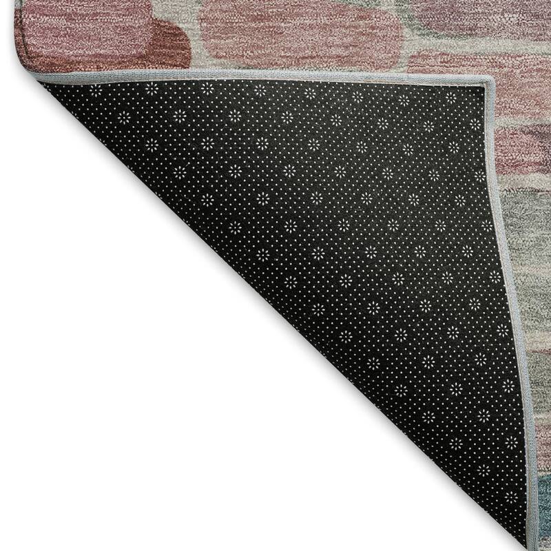 Machine Washable Indoor/ Outdoor Modern Caps Chantille Rug