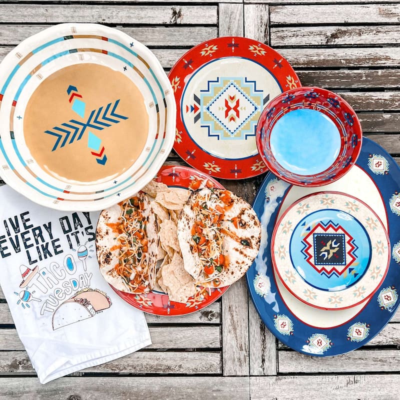 Paseo Road by HiEnd Accents Spirit Valley Melamine Bowl, 4PC