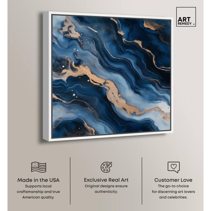 Deep Sea Geode II Canvas by Art Remedy
