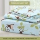 preview thumbnail 59 of 96, 3-Piece Cotton Toddler Sheet Set for Kids Boys & Girls (Animals, Fish, Sports, Floral)