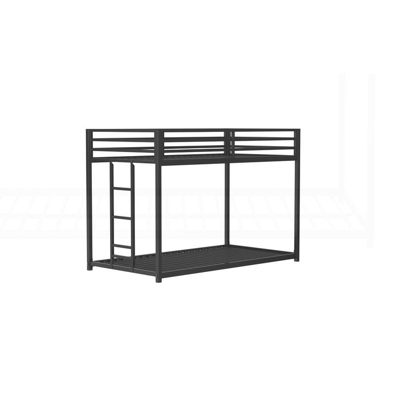 Sturdy and Versatile Metal Twin Over Twin Bunk Bed for All Ages