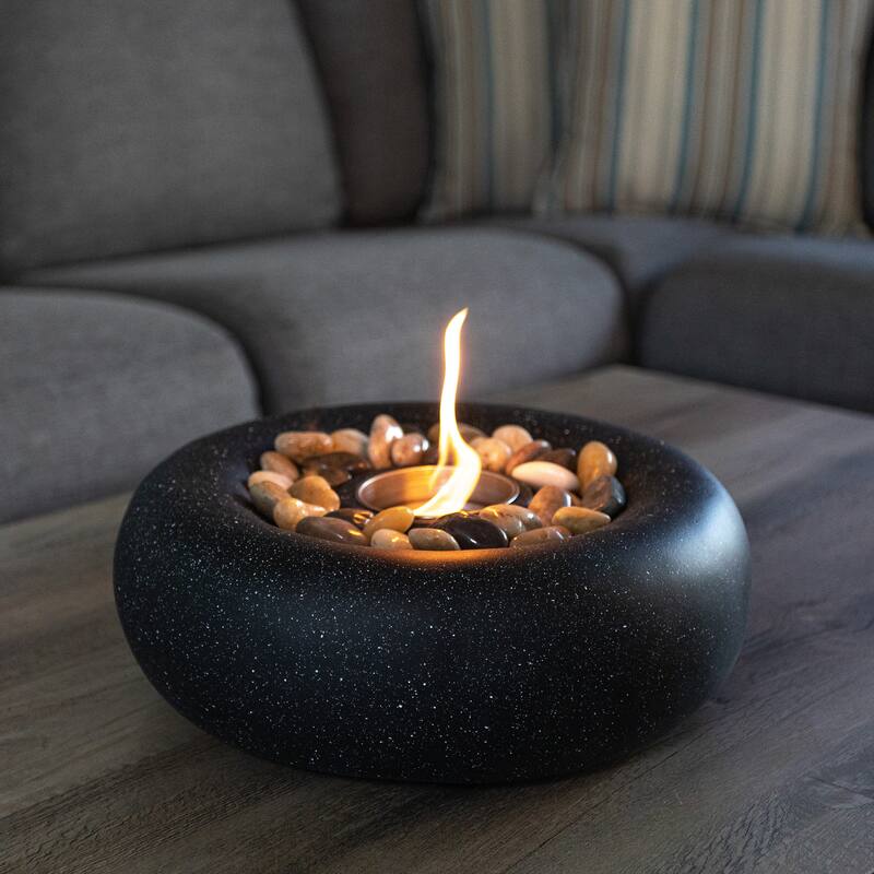 Pure Garden Bioethanol or Rubbing Alcohol Smokeless Tabletop Fire Pit