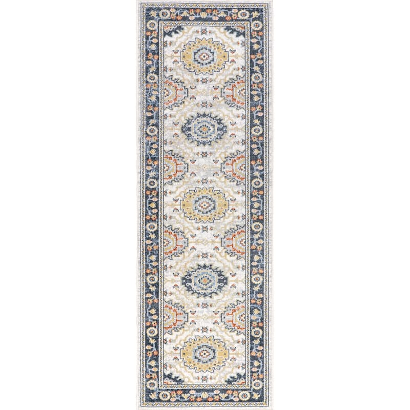 Nuloom Bonia Traditional Medallion Machine Washable Area Rug