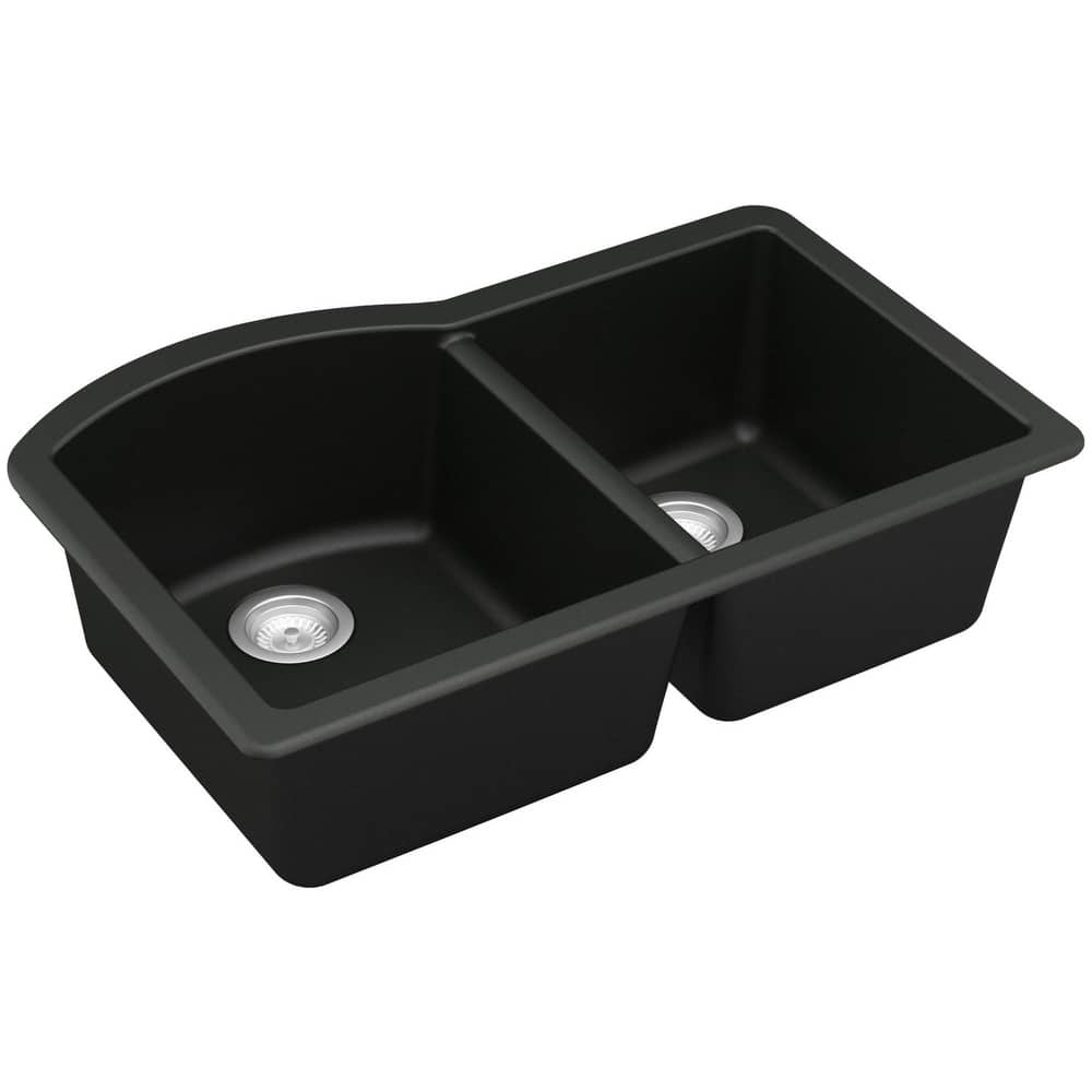 Karran USA QU-610 Quartz QU 32" Undermount Double Basin Quartz