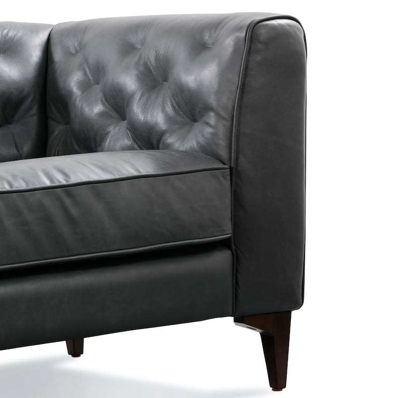 Poly & Bark Essex 89" Sofa - Full Grain Genuine Italian Leather