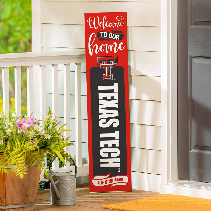 47" Double Sided Seasonal Porch Leaner, Texas Tech University - 47" x 11.25"