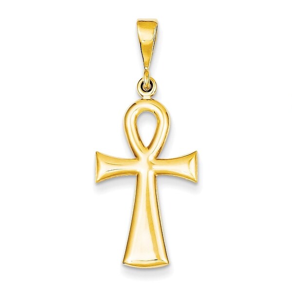 18k gold ankh necklace