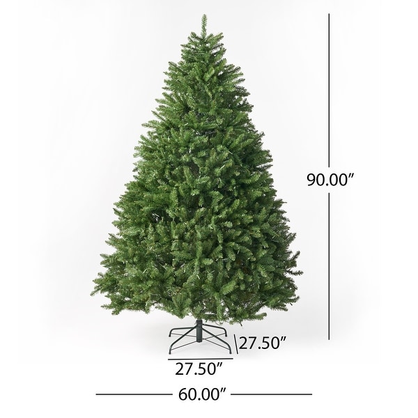 7.5-foot Norway Spruce Pre-Lit Clear LED Hinged Artificial Christmas Tree by Christopher Knight Home