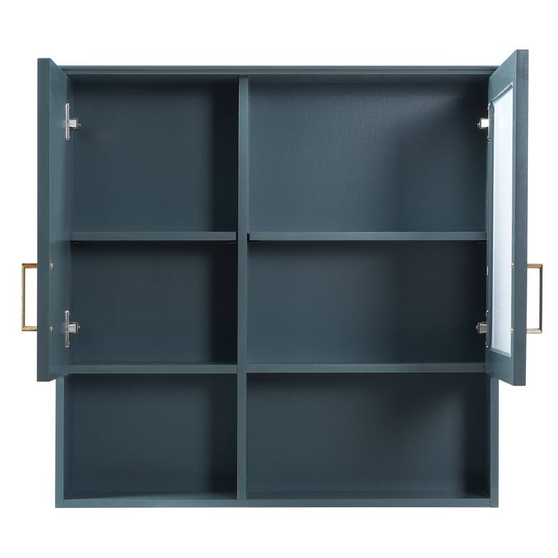 2-in-1 Bathroom Mirror Cabinet, 30 inch Wall Mounted Medicine Cabinet with Adjustable Shelves & Soft Close Doors