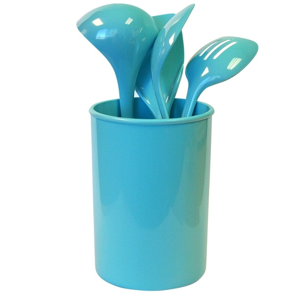 Reston Lloyd 82972 5-Piece Calypso Basics Utensil Holder Set, Turquoise