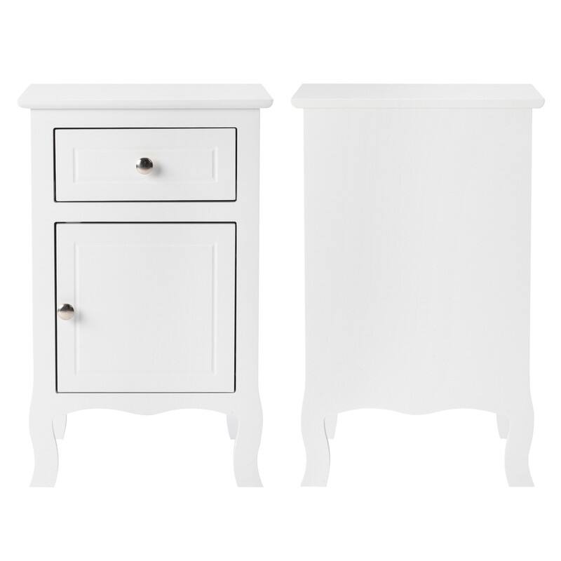 2pcs MDF Nightstand with One Drawer