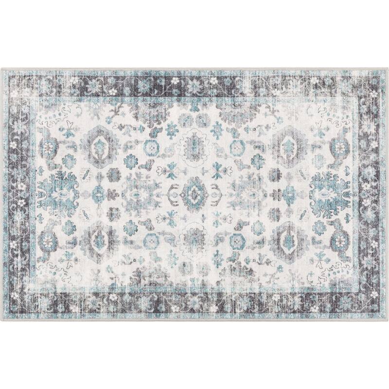 Well Woven Elle Basics Gala Vintage Botanical Washable Rug