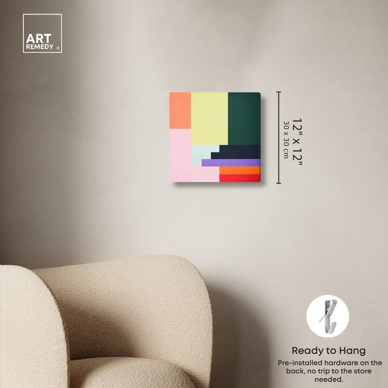 Rectilinear Rhapsody II Canvas by Art Remedy, Gallery Wrapped