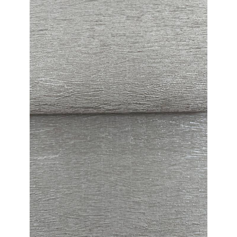 Warner Gathered Pewter Textured Wallpaper