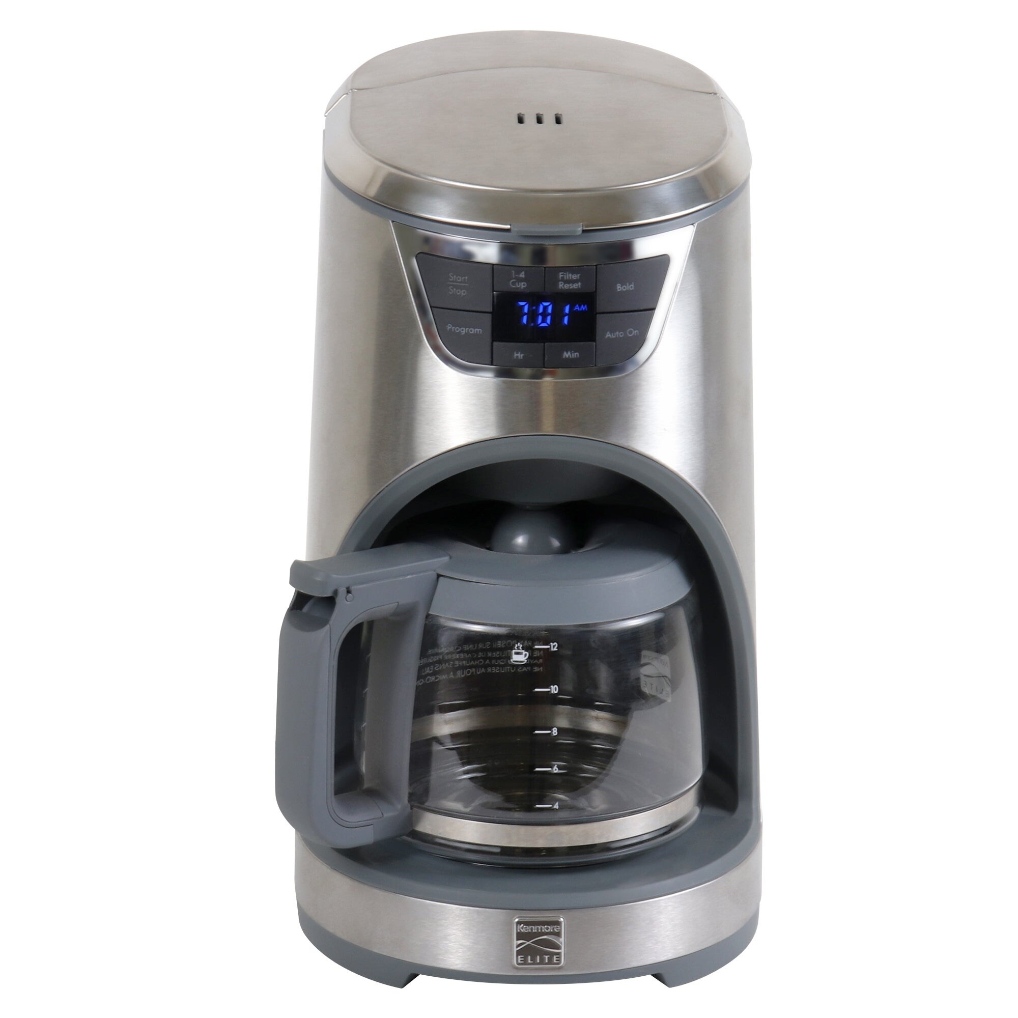 Kenmore Elite Programmable Coffee Maker 12 Cup Stainless Steel