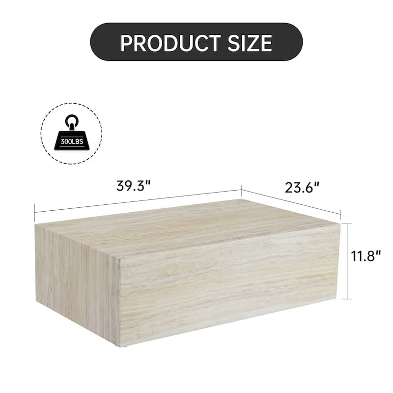 Wood Grain MDF Coffee Table - Luxurious Design, Perfect Living Room Accent.Fashion texture design coffee table