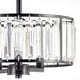 preview thumbnail 8 of 17, CO-Z 12" Modern 3-Light Crystal Semi Flush Mount Chandelier with Drum Shade