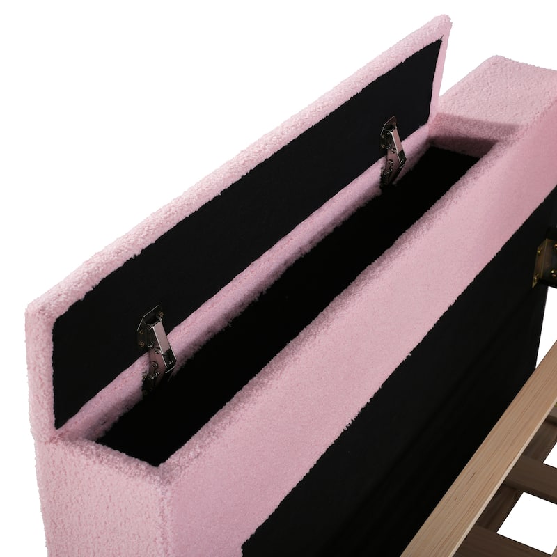 Twin Size Upholstered Daybed with Storage Armrests
