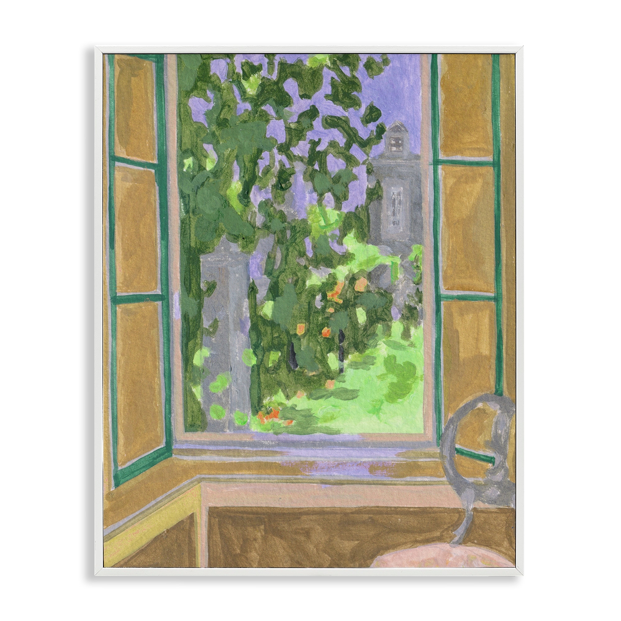 Stupell Seat For Spring Expression Framed Giclee Art Design By Melissa Wang