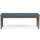 preview thumbnail 73 of 78, WYNDENHALL Hopewell 48 inch Wide Traditional Rectangle Ottoman Bench