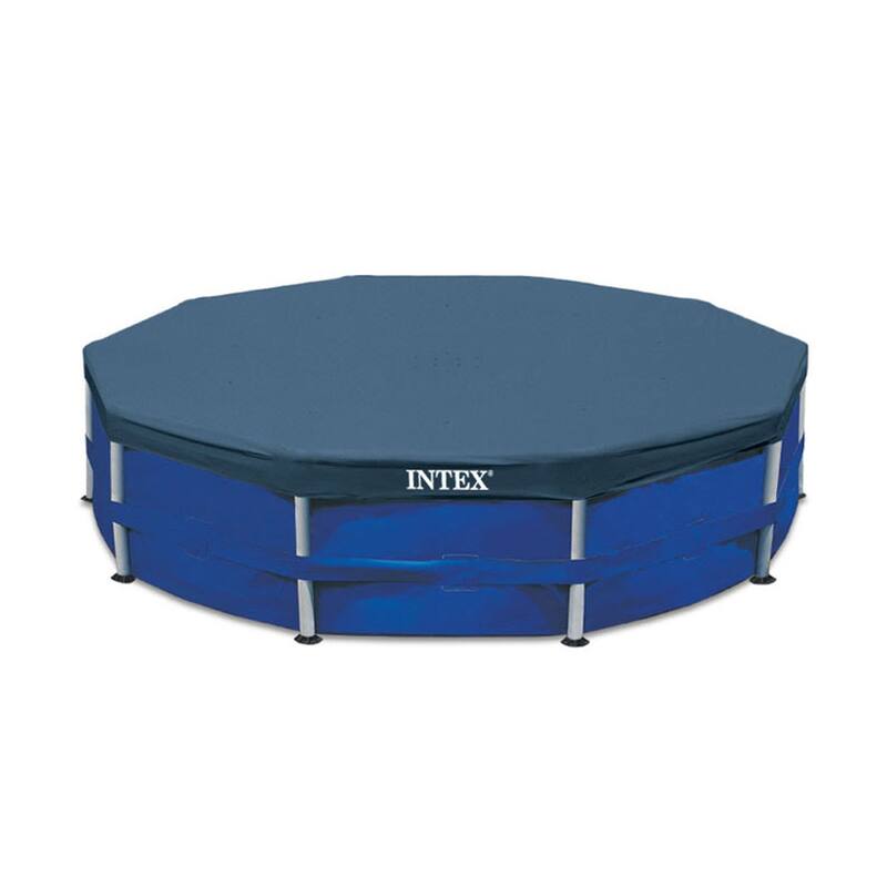 Intex Steel Frame Pool Ladder for 42” Wall Height Pools and 10’ Round Pool Cover - 17.75