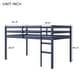preview thumbnail 29 of 36, Solid Rubber Wooden Twin Loft Bed with Ladder