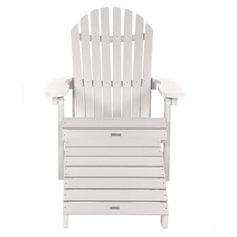 HIGHWOOD Folding and Reclining Adirondack Chair with Folding Ottoman
