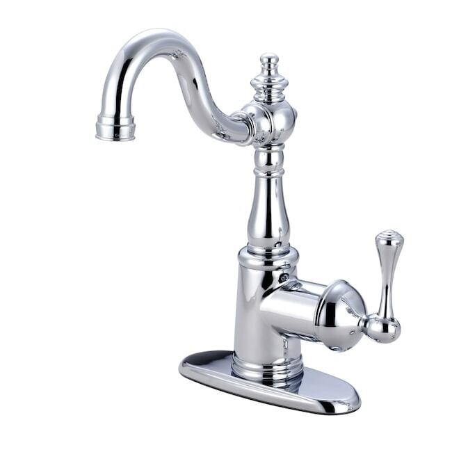 English Vintage KS7491BL Bar Faucet,w/Cover Plate KS7491BL - 1 Each - Silver