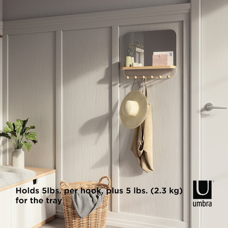 Umbra Estique Mirror With Hooks